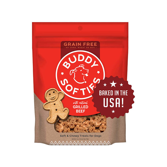 Buddy Biscuits Dog Treats Softies Grain Free Grilled Beef 141g
