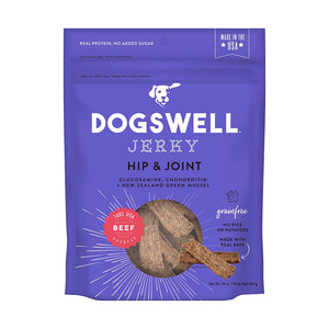 Dogswell Dog Treats Hip & Joint Jerky Grain Free Beef 284g