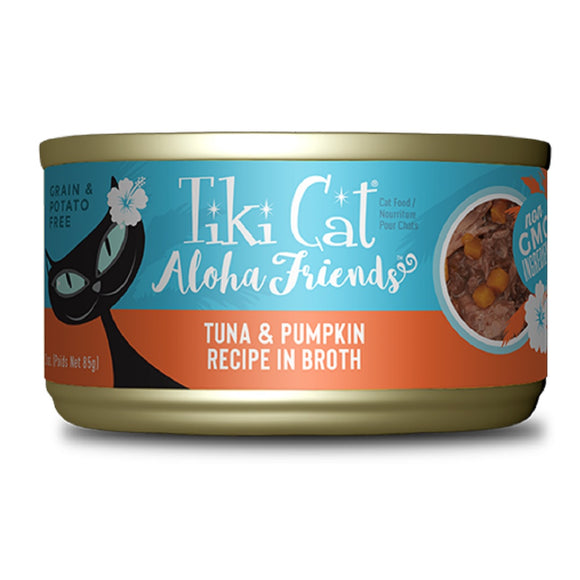 Tiki Cat Aloha Friends Tuna with Pumpkin Canned Cat Food  85g