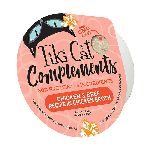 Tiki Cat Complements Cat Treats Toppers Chicken & Beef 60g