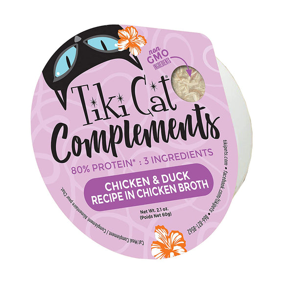 Tiki Cat Complements Cat Treats Toppers Chicken & Duck 60g