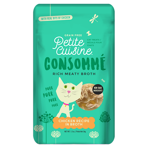 Petite Cuisine Cat Pouch Consomme Chicken In Broth 36.9g