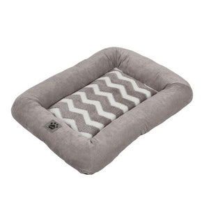 Snoozzy Bed Zig Zag Kennel Mat Grey Small