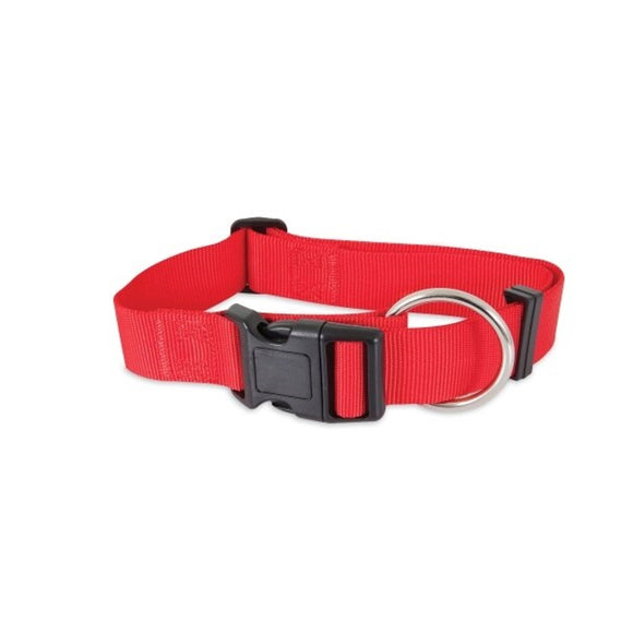 Petmate Dog Collar Standard Adjustable Red Small