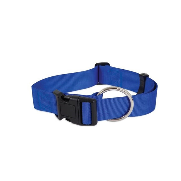 Petmate Dog Collar Standard Adjustable Blue Medium