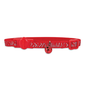 Petmate Cat Collar Breakaway Tiger Red 3/8 X 8-12in