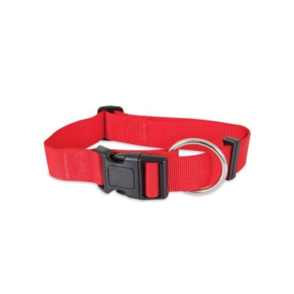 Petmate Dog Collar Standard Adjustable Red Large
