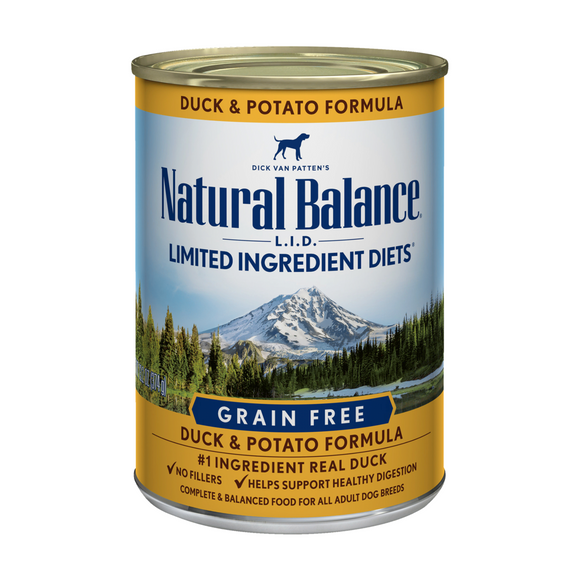 Natural Balance Limited Ingredient Diets Dog Food Duck & Potato Formula 374g