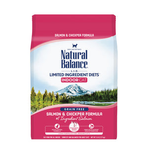Natural Balance Limited Ingredient Diets Indoor Dry Cat Food Salmon & Chickpea Formula 2.27kg