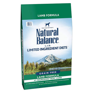 Natural Balance Dog Dry Food Limited Ingredient Diet Lamb Formula 24 Lbs