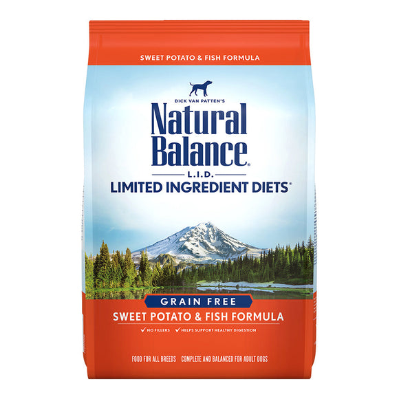 Natural Balance Dry Dog Food L.I.D. Sweet Potato and Fish 26 Lbs