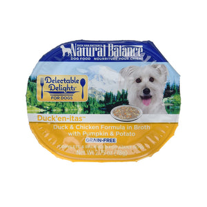 Natural Balance Delectable Delights Wet Cups for Dogs Broth Duck'En-Itas 2.75 oz