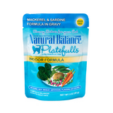 Natural Balance Platefulls Cat Food Indoor Mackerel & Sardine Formula in Gravy 3 oz