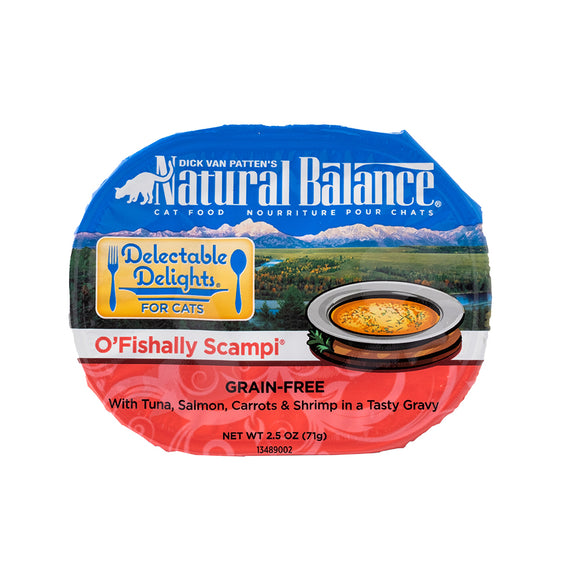 Natural Balance Delectable Delights for Cats O'Fishally Scampi Pate 2.5 oz