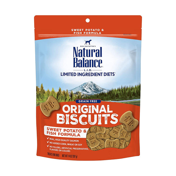 Natural Balance Limited Ingredient Treats Sweet Potato & Fish Formula 14 oz