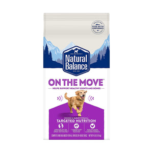 Natural Balance Dry Dog Food Targeted Nutrition On the Move Chicken & Barley 4 lb