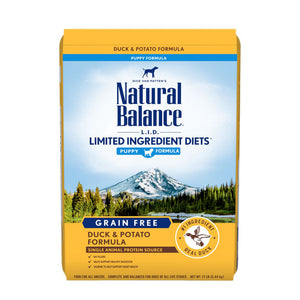 Natural Balance Dry Dog Food Limited Ingredient Diet Puppy Duck & Potato 12Lb