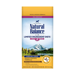 Natural Balance Dog Dry Food Limited Ingredient Diet Small Breed Bites Duck & Potato 1.81kg