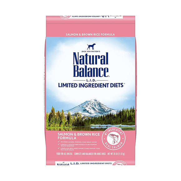 Natural Balance Dry Dog Food LID Puppy Salmon & Brown Rice 10.9kg