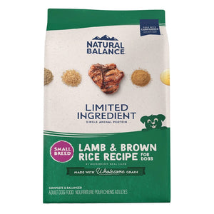 Natural Balance L.I.D. Lamb & Brown Rice Dry Dog Food for Small Breed 1.8kg