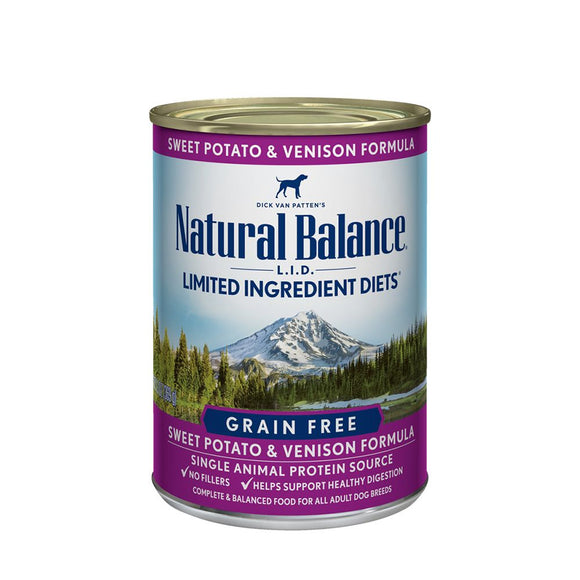 Natural Balance Limited Ingredient Diets Dog Food Sweet Potato & Venison Formula  369g