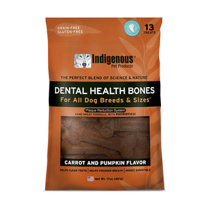 Indigenous Dog Dental Bone Grain Free Pumpkin 13 Ct