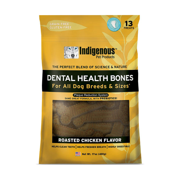 Indigenous Dog Dental Bone Grain Free Chicken 13 Ct