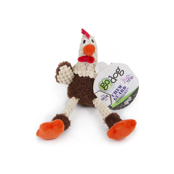 GoDog Toy Just For Me Skinny Rooster Brown