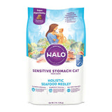 Halo Natural Dry Cat Food Sensitive Stomach Seafood Medley 1.36kg