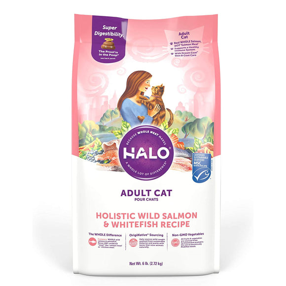 Halo Cat Dry Food Adult Salmon & Whitefish 2.72kg