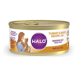Halo Turkey & Duck Recipe Pate Indoor Cat Canned Food 156g