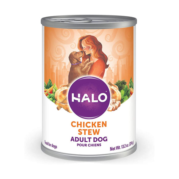 Halo Holistic Chicken Stew Canned Dog Food 374g