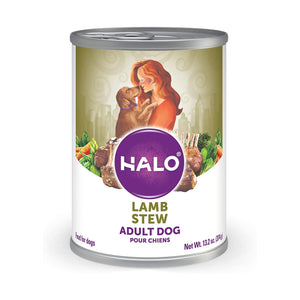 Halo Canned Dog Food Wholesome Lamb Stew 374g