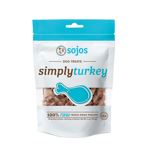 Sojos Simply Turkey Dog Treats 4oz