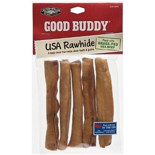 Castor & Pollux Treat Good Buddy Rawhide-Roll Chicken 5Inches 5 Ct