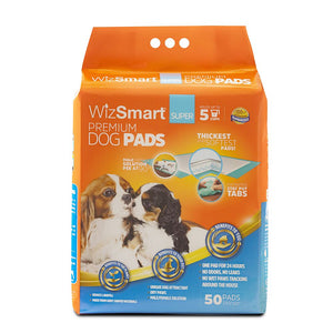 WizSmart Super Absorbent Dog Pads 23.5x22in 50ct