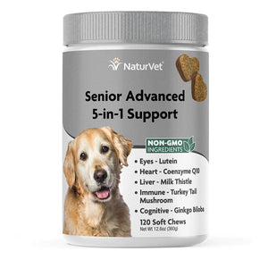 NatureVet Senior Advanced 5-in-1 Support 60 Soft Chews