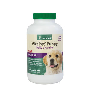 Naturvet Vitapet Puppy Plus Breath Aid 60 Tablets