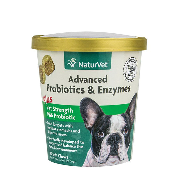 Naturvet Advanced Probiotics and Enzymes 70 Chews