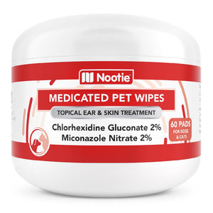 Nootie Medicated Pet Wipes 60 Pads