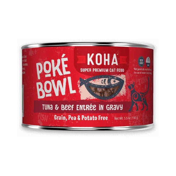 Koha Cat Canned Food Poke Tuna & Beef 156 g