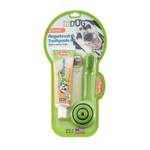 Triple Pet EZ Dog Dental Kit Finger Brush