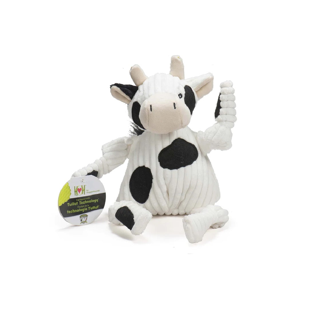 Hugglehounds Small Dottie Cow Knottie Toy – Bow & Wow