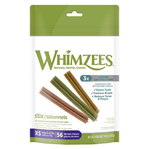 Whimzees Natural Dental Chews XS 56pcs