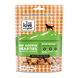 I and Love and You Hip Hoppin' Hearties Natural Chicken Dental Dog Treats 5oz