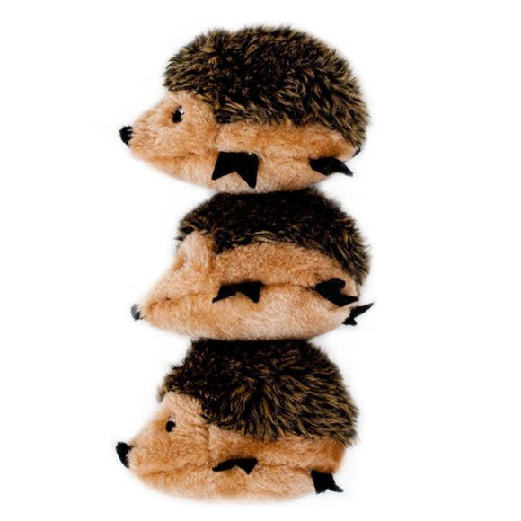 Zippy Paws Toy Miniz Hedgehogs 3 Pk Extra Small
