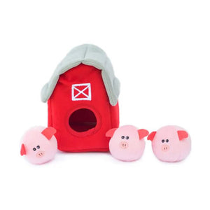 Zippy Paws Toy Burrow Barn Pig Medium