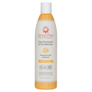 Aroma Paws Shampoo Dry Skin & Dandruff Honeysuckle Jasmine 405ml