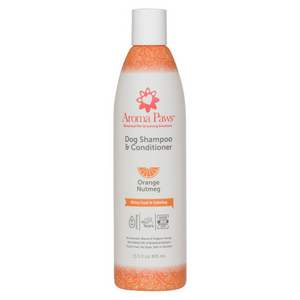 Aroma Paws Shiny Coat & Calming Shampoo Orange Nutmeg 405ml