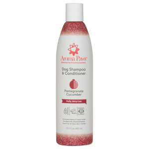 Aroma Paws Fluffy Shiny Coat Shampoo Pomegranate Cucumber 405ml